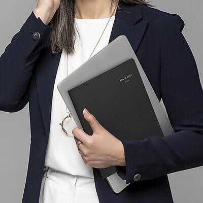 Alt View 8. AT-A-GLANCE - 2026 8" x 11" Calendar Monthly Planner, Faux Leather Cover, Black - Black.