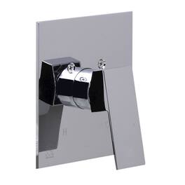 Alfi - Polished Chrome Shower Valve Mixer With Square Lever Handle - Silver
