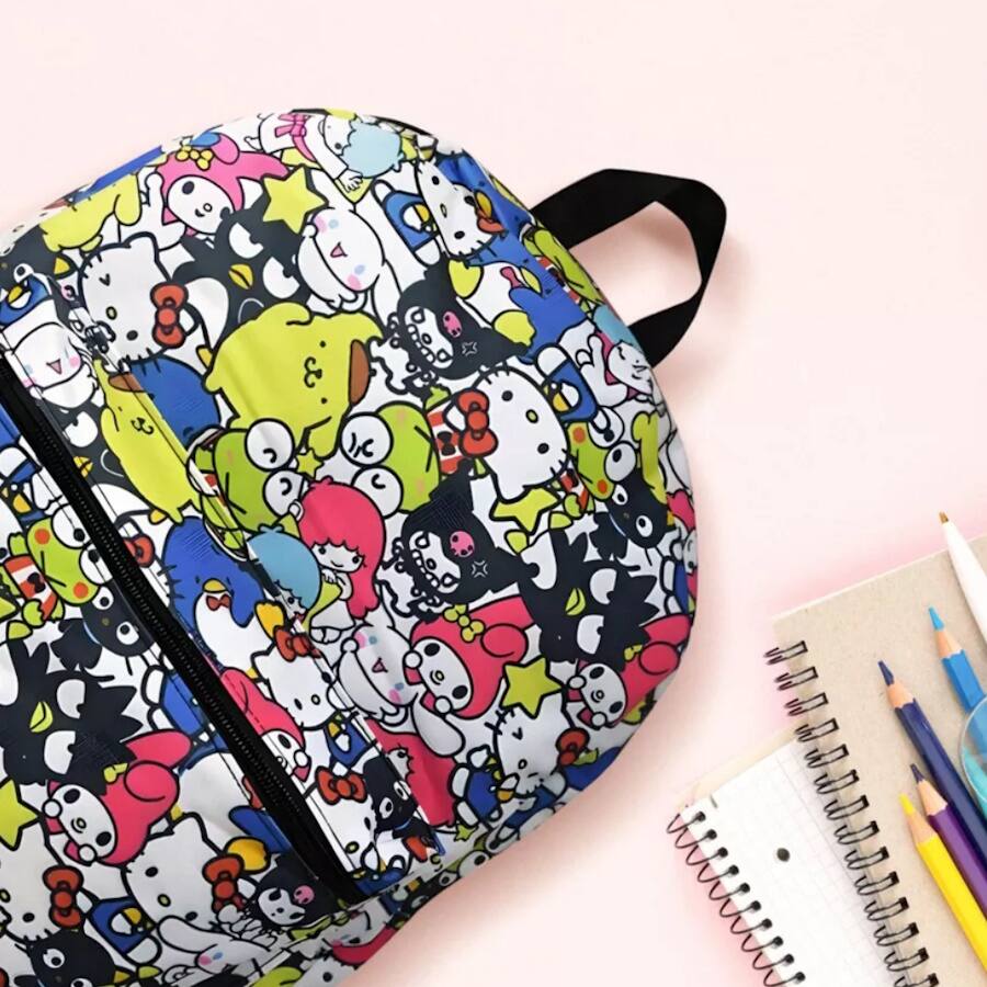 Alt View 1. UPD - Sanrio Hello Kitty & Friends All Over 16" School Backpack with Front Pocket - Multicolored.