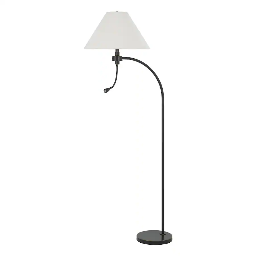 Led Florring Manhattan Lane Ashy 68 Inch Floor Lamp, Gooseneck LED, Shade, Arc Pole ...
