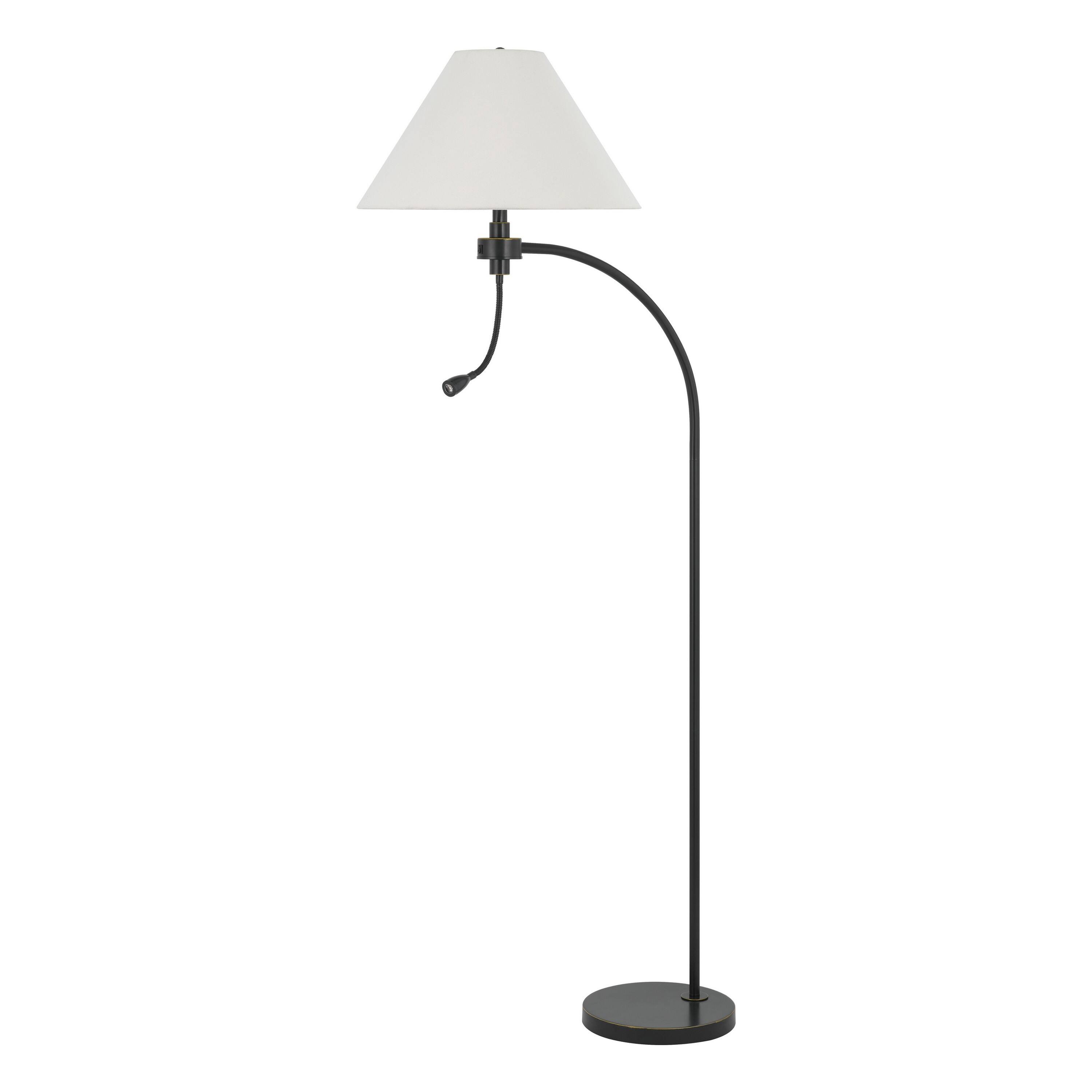 Manhattan Lane Ashy 68 Inch Floor Lamp, Gooseneck LED, Shade, Arc Pole ...