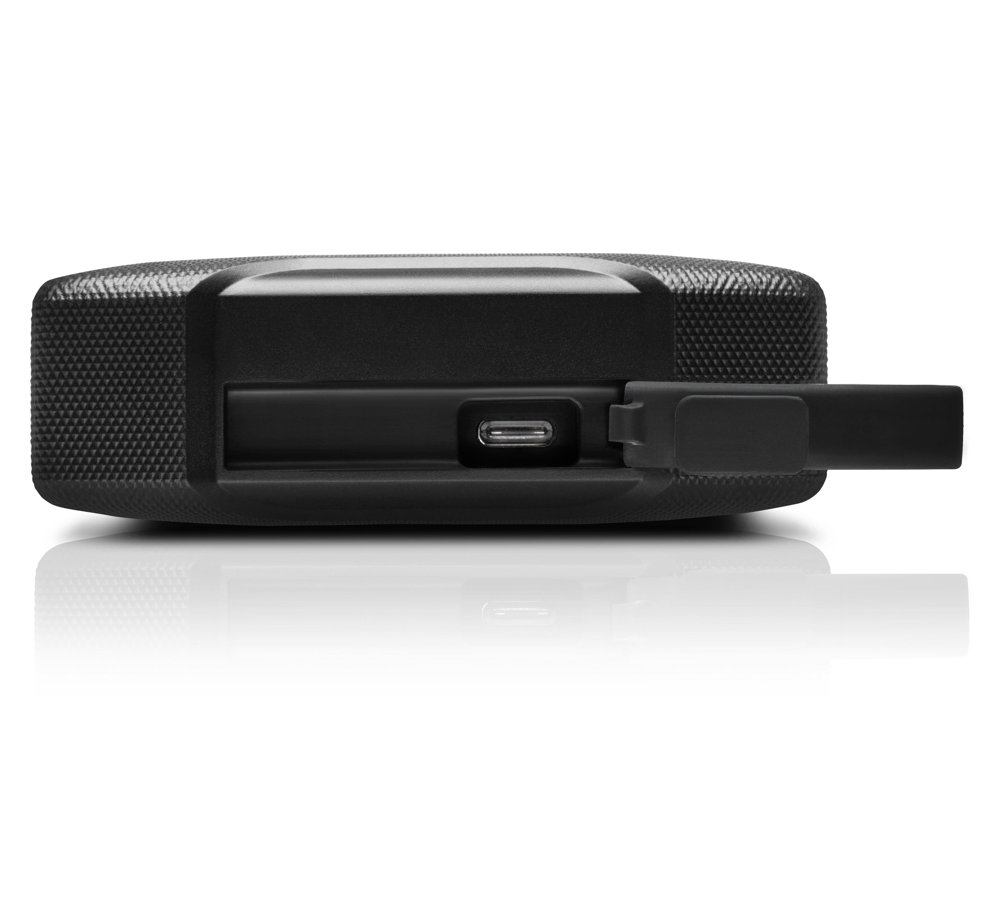 Alt View 1. SanDisk Professional - G-DRIVE ArmorATD 5TB External USB-C Portable Hard Drive - Space Gray.