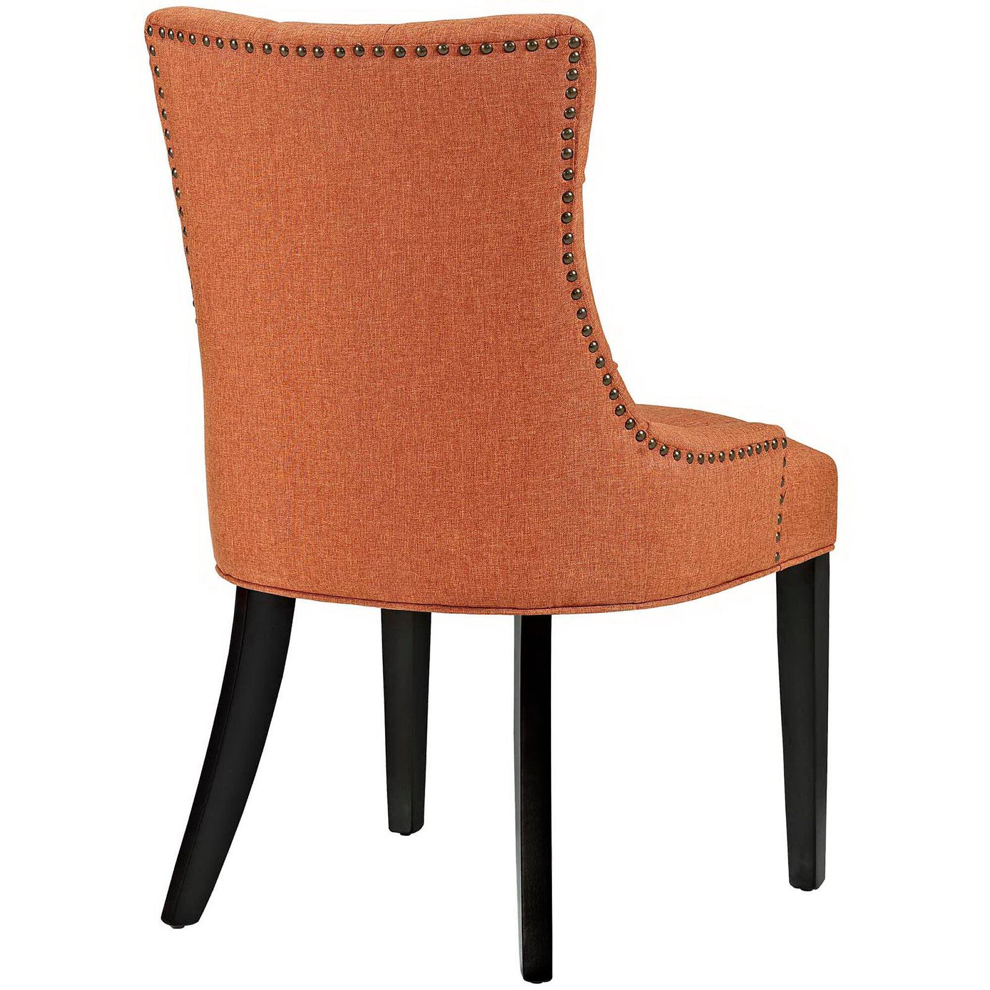 Back. Modway - Regent Tufted Fabric Dining Chair by Modway - Orange.