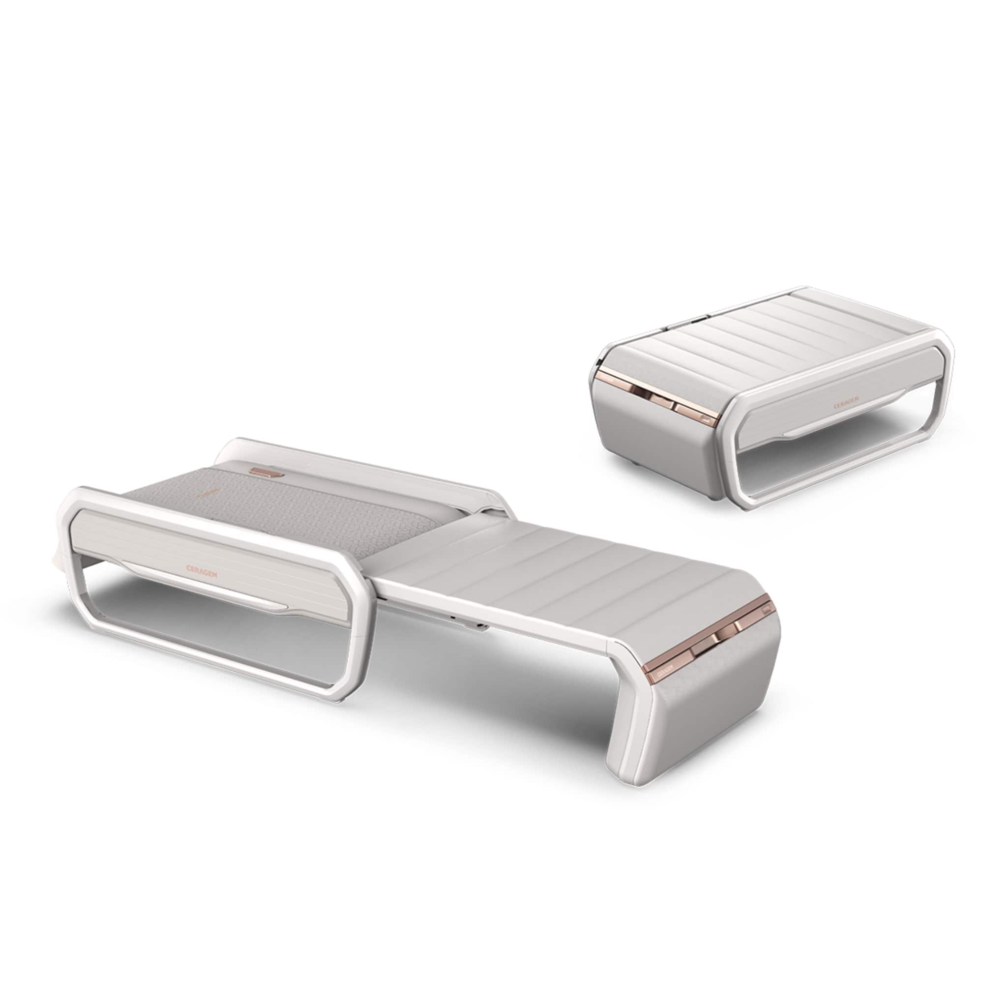 Front. CERAGEM - Ceragem V6 FDA Class II Cleared Medical Spinal Therapy System - WHITE.