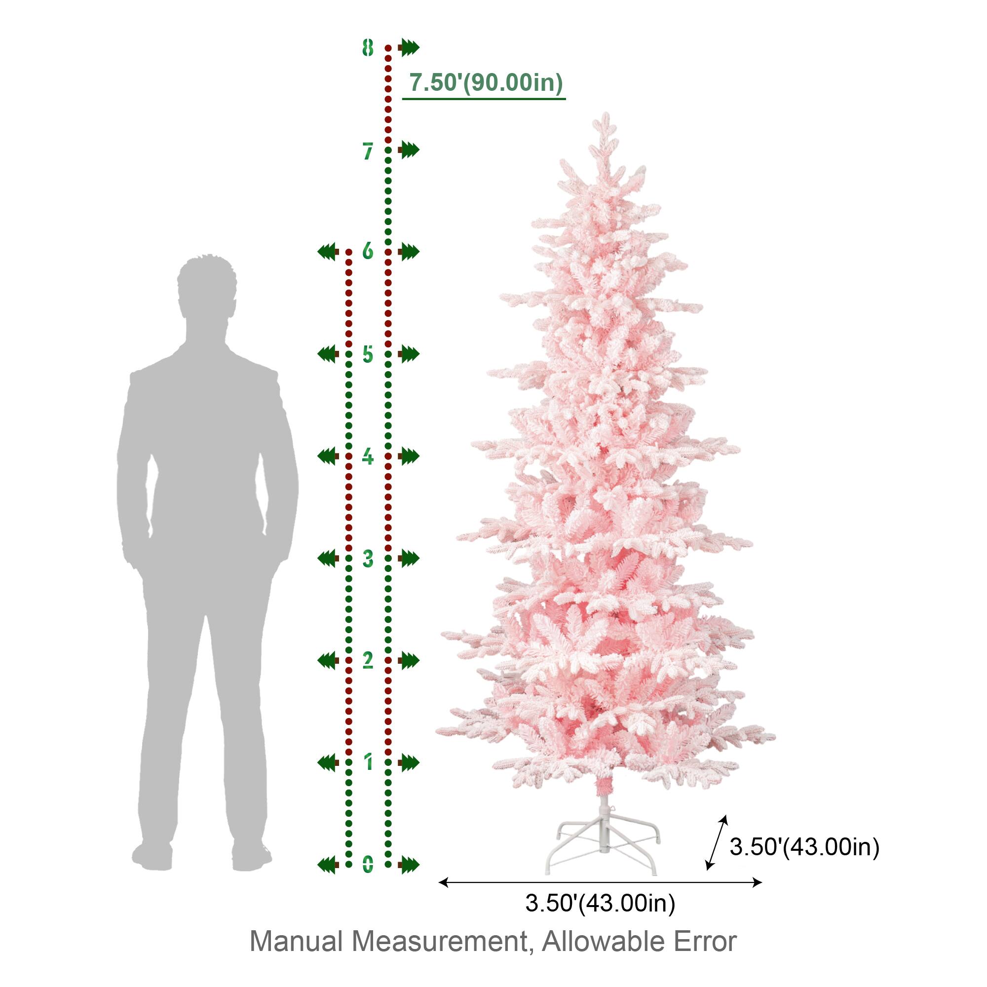 8 7.50'(90.00in)  
7  
6  
5  
4  
3  
2  
1  
3.50'(43.00in)  
3.50'(43.00in) Manual Measurement, Allowable Error