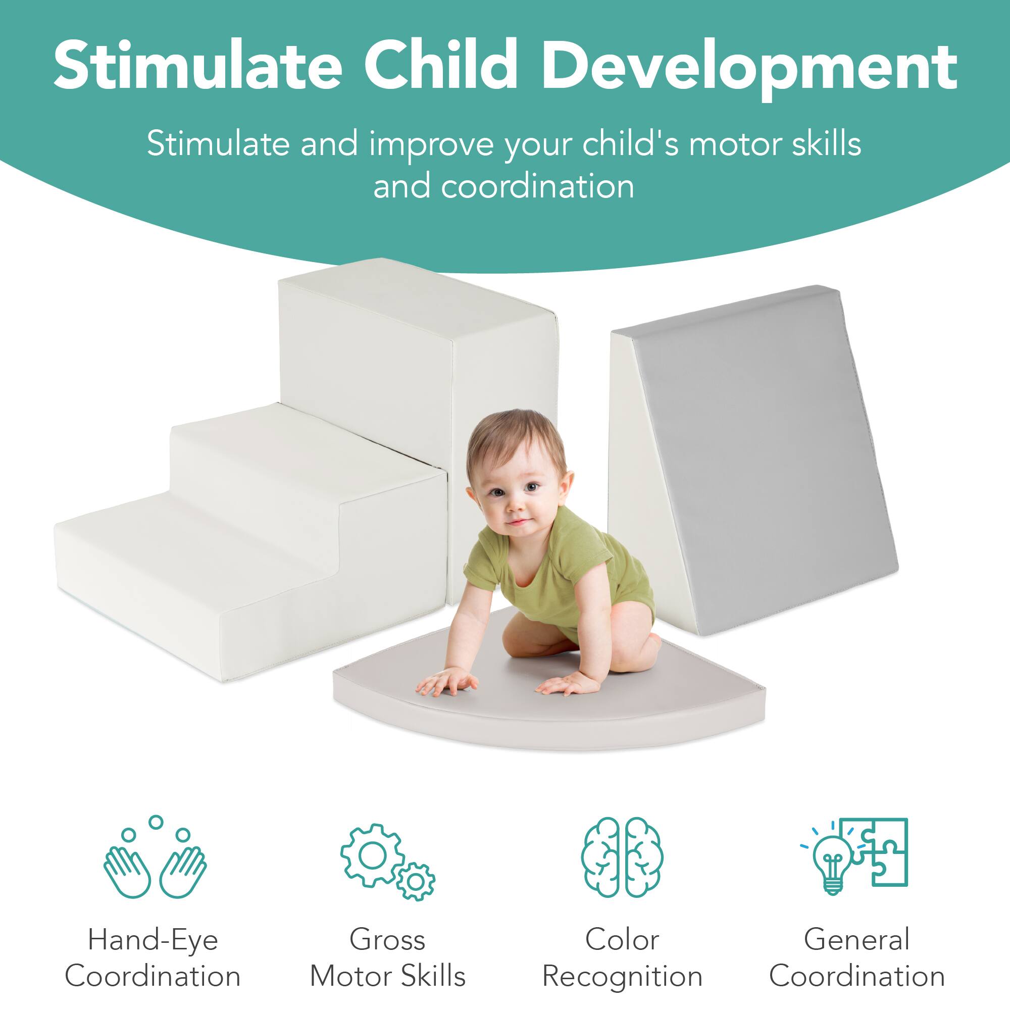 Stimulate Child Development

Stimulate and improve your child's motor skills and coordination

- Hand-Eye Coordination
- Gross Motor Skills
- Color Recognition
- General Coordination