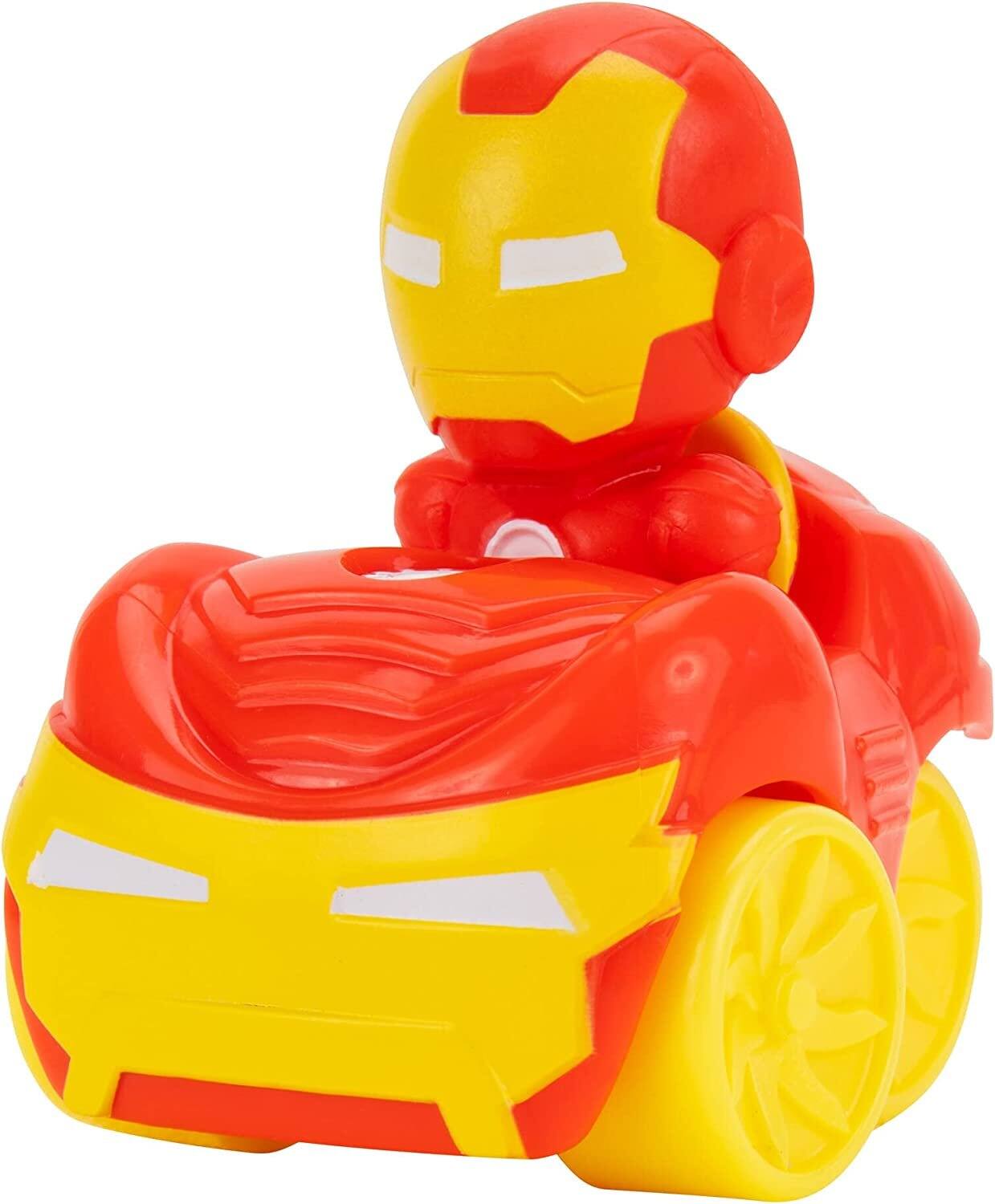 Back. Jazwares - Marvel Spidey and His Amazing Friends 6-Pack Mini Vehicles Set, 2-Inch Toys, Spider-Man Character Cars - Multicolour.