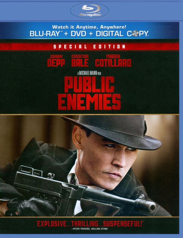  Public Enemies [2 Discs] [With Tech Support for Dummies Trial] [Blu-ray/DVD] [2009]