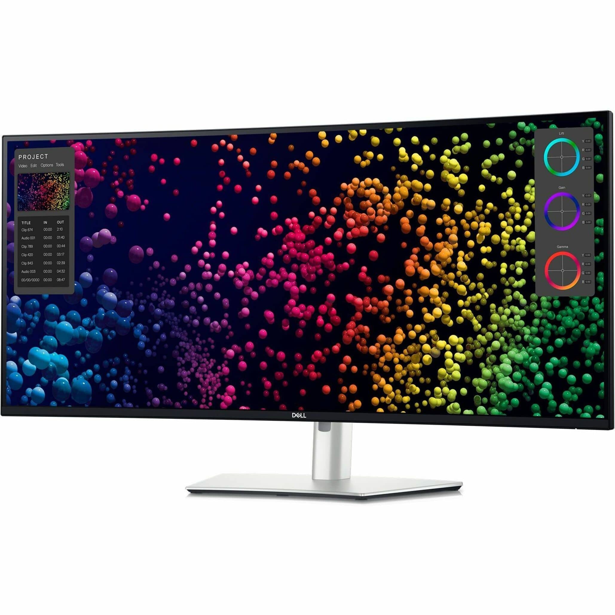 Dell - UltraSharp 39.7" IPS LED Curved 120Hz Monitor with HDR (USB, HDMI) - Black, Silver, Dual Color - Front_Zoom