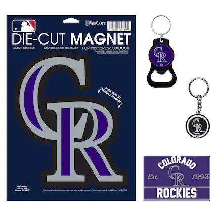 WINCRAFT
1 32085 82769 1
DIE-CUT MAGNET
AIMANT DÉCOUPÉ
IMÁN DEL CORTE DEL DADO
FOR INDOOR OR OUTDOOR
POUR INTÉRIEUR OU EXTÉRIEUR
PUSH HERE TO REMOVE MAGNET
PUSH HERE TO REMOVE MAGNET
Est. COLORADO
1993
ROCKIES
WINCRAFT
WINONA, MN 55907
PO Box 888
WINONA, MN 55907
MAJOR LEAGUE BASEBALL®
MAJOR LEAGUE BASEBALL®
MAJOR LEAGUE BASEBALL®
MAJOR LEAGUE BASEBALL®
MAJOR LEAGUE BASEBALL®
MAJOR LEAGUE BASEBALL®
MAJOR LEAGUE BASEBALL®
MAJOR LEAGUE BASEBALL®
MAJOR LEAGUE BASEBALL®
MAJOR LEAGUE BASEBALL®
MAJOR LEAGUE BASEBALL®
MAJOR LEAGUE BASEBALL®
MAJOR LEAGUE BASEBALL®
MAJOR LEAGUE BASEBALL®
MA