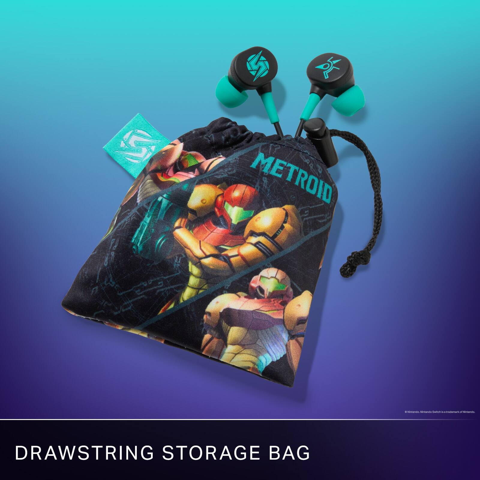 5 3 METROID  
DRAWSTRING STORAGE BAG