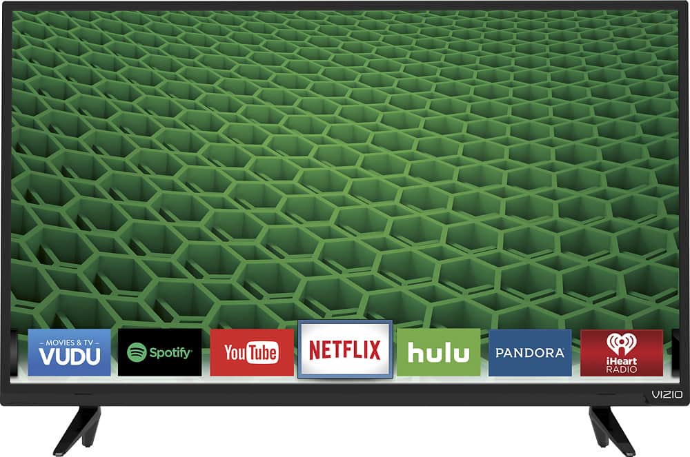 Front. VIZIO - 32" Class (31.5" Diag.) - LED - 1080p - Smart - HDTV - Black.