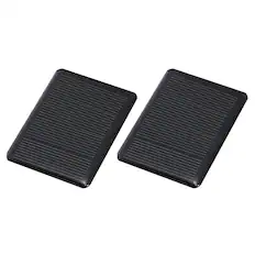 Front. Unique Bargains - 2pcs 2V 0.24W 120mA Mini Solar Panels, Small Solar PV Cells for DIY Electric Toy Materials Kits - Black.