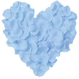 Stylel Star - 1000 Pieces Black Artificial Silk Rose Petals Flower Decoration Wedding Party Color - Light Blue