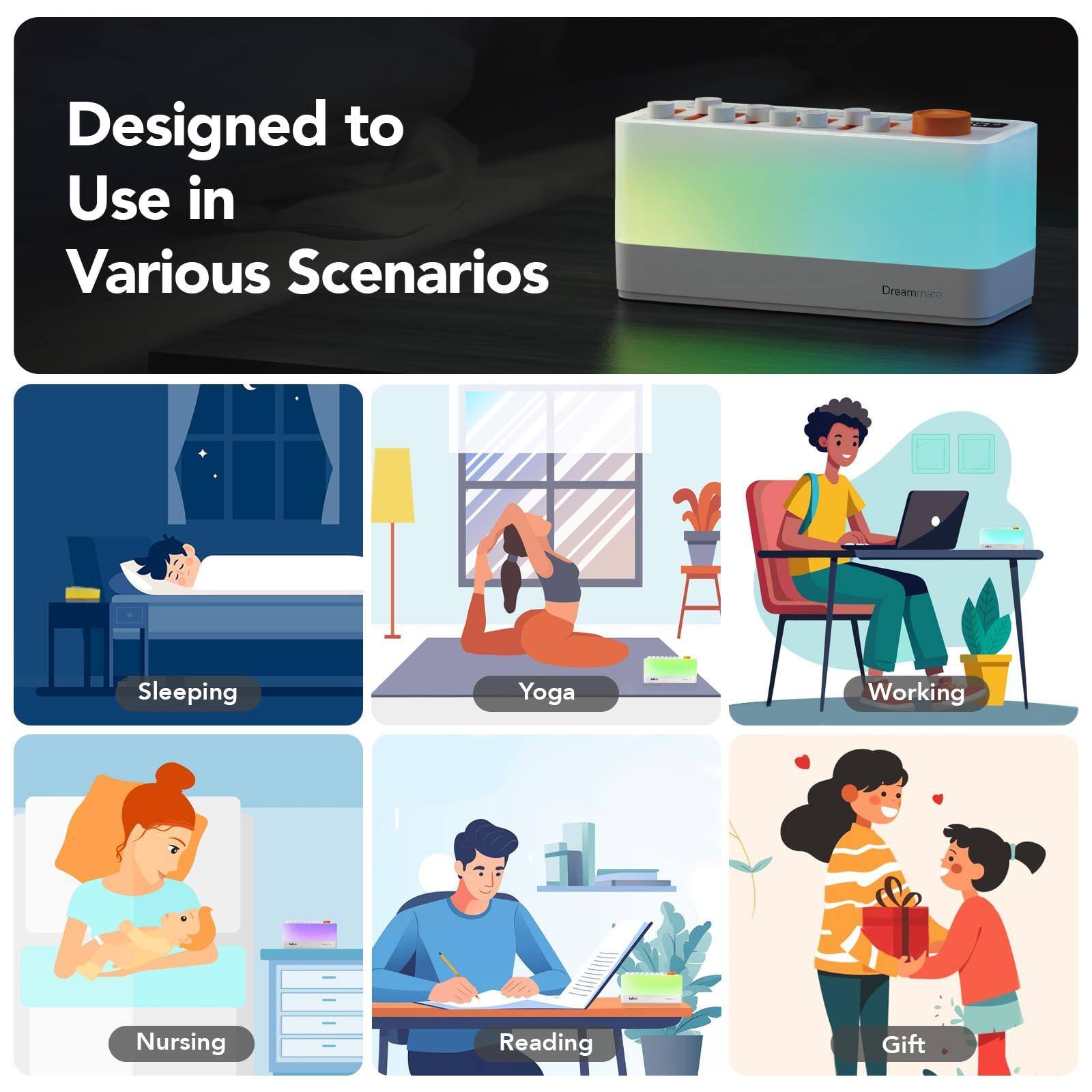 Designed to Use in Various Scenarios

- Sleeping
- Yoga
- Working
- Nursing
- Reading
- Gift