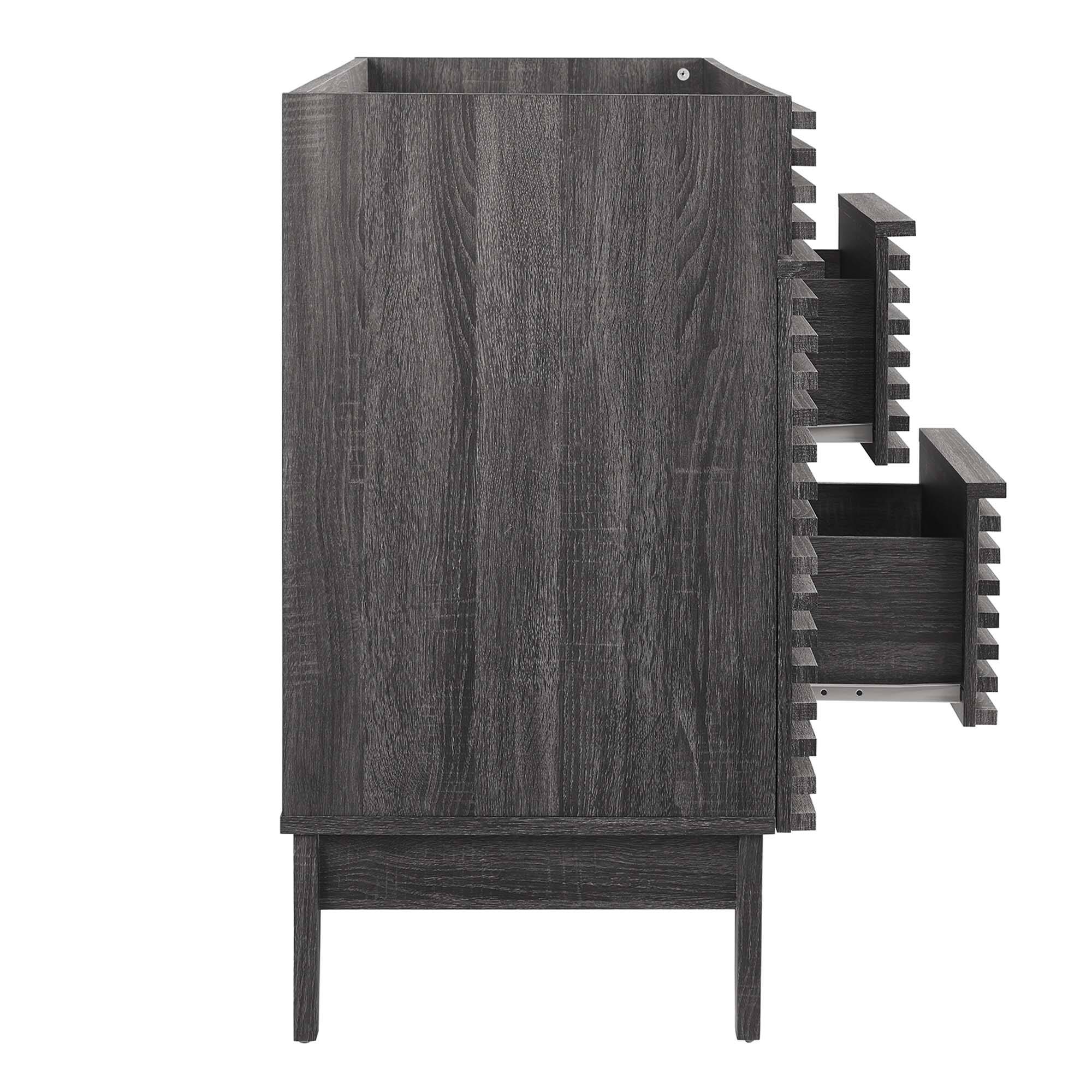 Alt View 4. Modway - Render 48" Bathroom Cabinet Basin Not Included by Modway - Charcoal.