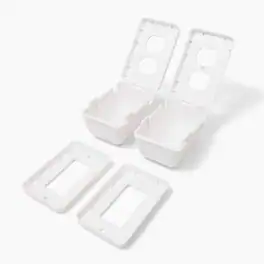 Regalos Siglo XXI - Regalo White Plastic Outlet Cover 2 pk