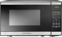 Front Zoom. Insignia™ - 0.7 Cu. Ft. Compact Microwave - Stainless steel.