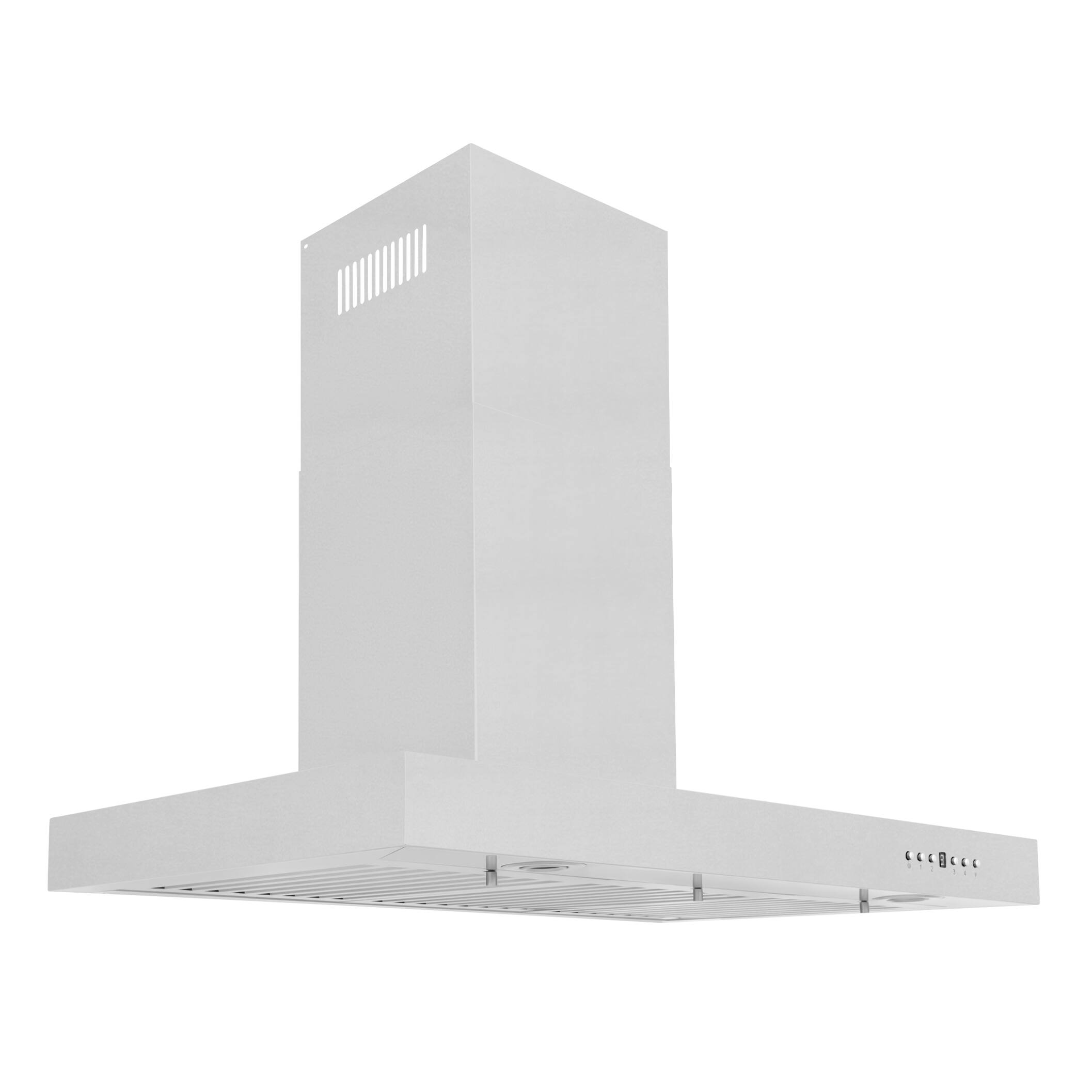 Back. ZLINE - 36" Externally Vented Range Hood - Brushed Stainless Steel.
