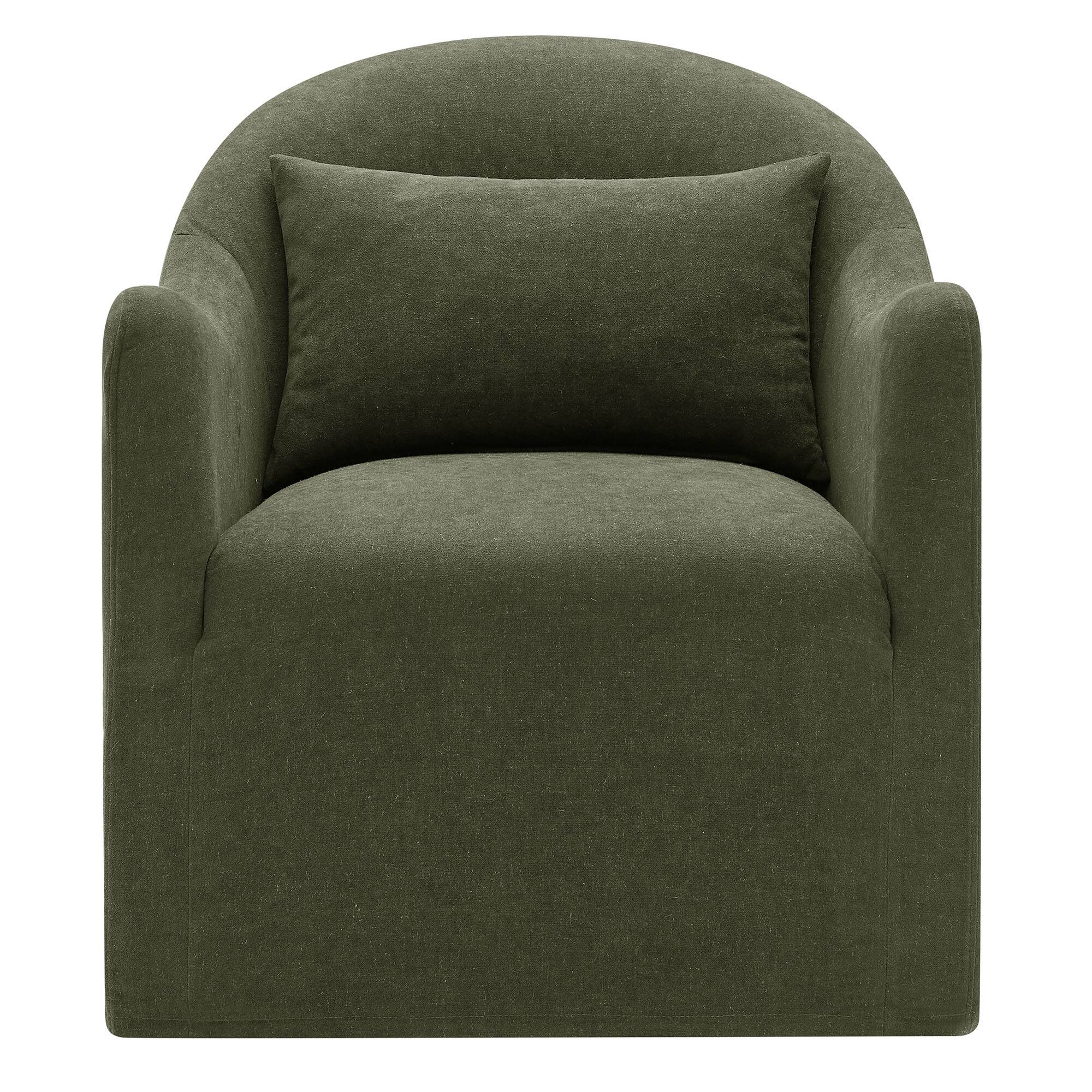Alt View 4. Modway - Bardot Slipcovered Linen Blend Accent Chair by Modway - Sage.