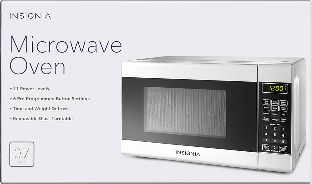 Alt View 1. Insignia™ - 0.7 Cu. Ft. Compact Microwave - White.