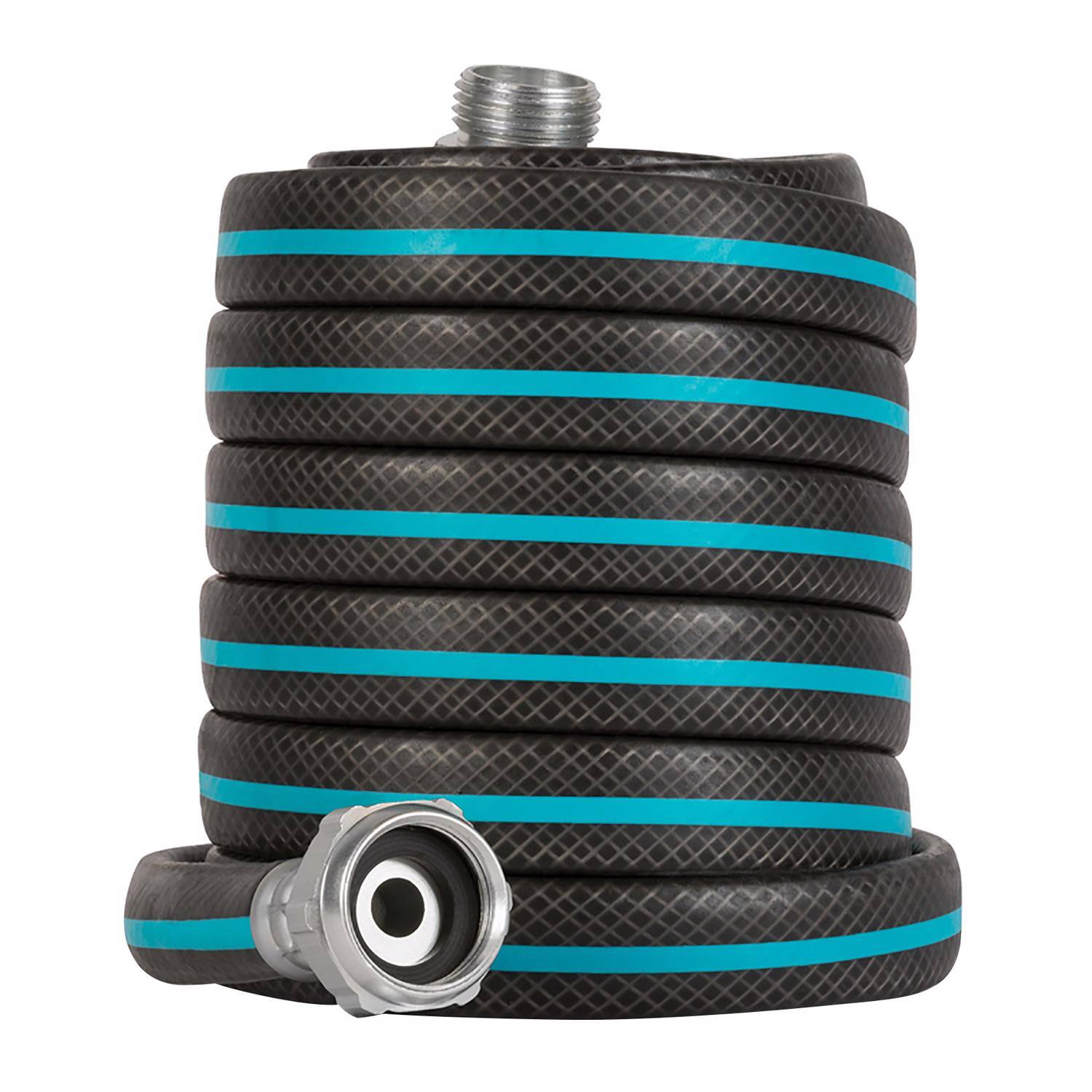 Left. Gilmour - Gilmour AquaArmor 1/2 in D X 25 ft L Expandable Lightweight Garden Hose.