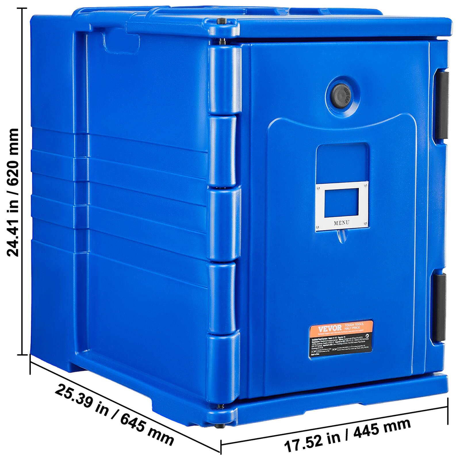 24.41 in / 620 mm
25.39 in / 645 mm
17.52 in / 445 mm
MENU
VEVOR NAL PIE