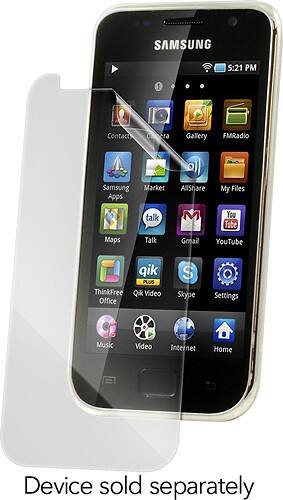 Front Standard. ZAGG - InvisibleSHIELD for 4" Samsung Android Player.