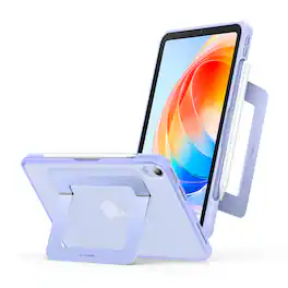 TORRAS - Ostand K1 Guardian,Ultra Slim & Portable iPad Case with adjustable stable stand for iPad Air 11 inch M4/M3/M2 - Purple