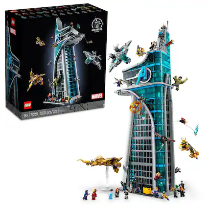 Front. LEGO - Marvel Avengers Tower Building Set 76269.