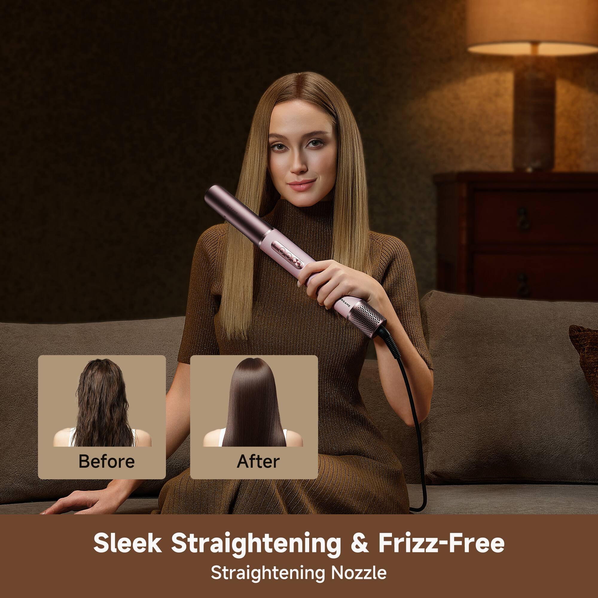 Sleek Straightening & Frizz-Free Straightening Nozzle