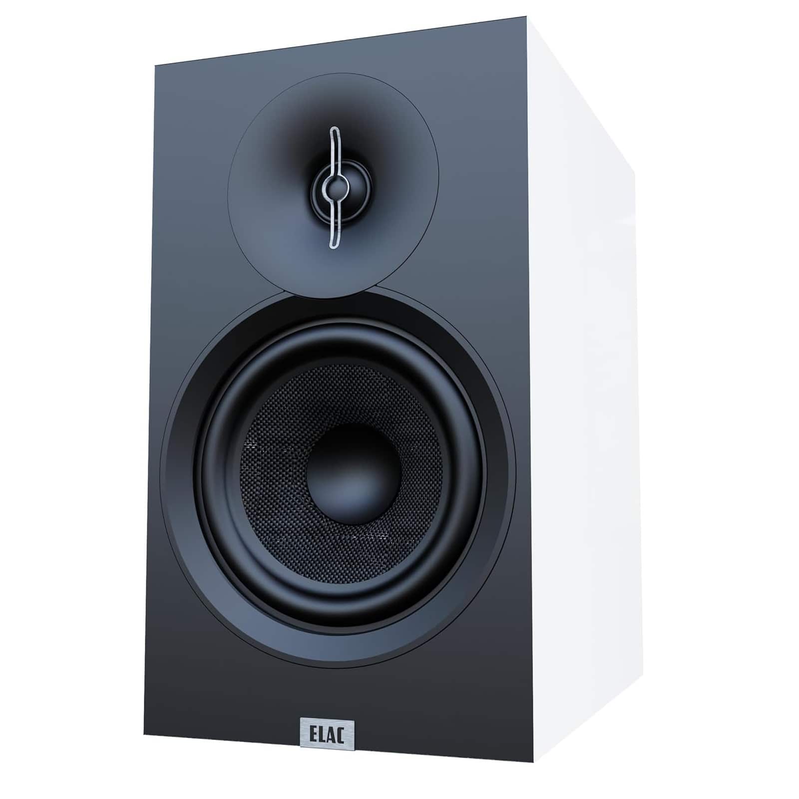ELAC - DB63 Bookshelf Speakers for Home Theaters and Audio Systems | 1" Aluminum Dome Tweeter and 6.5" Armid Fiber Woofer - White