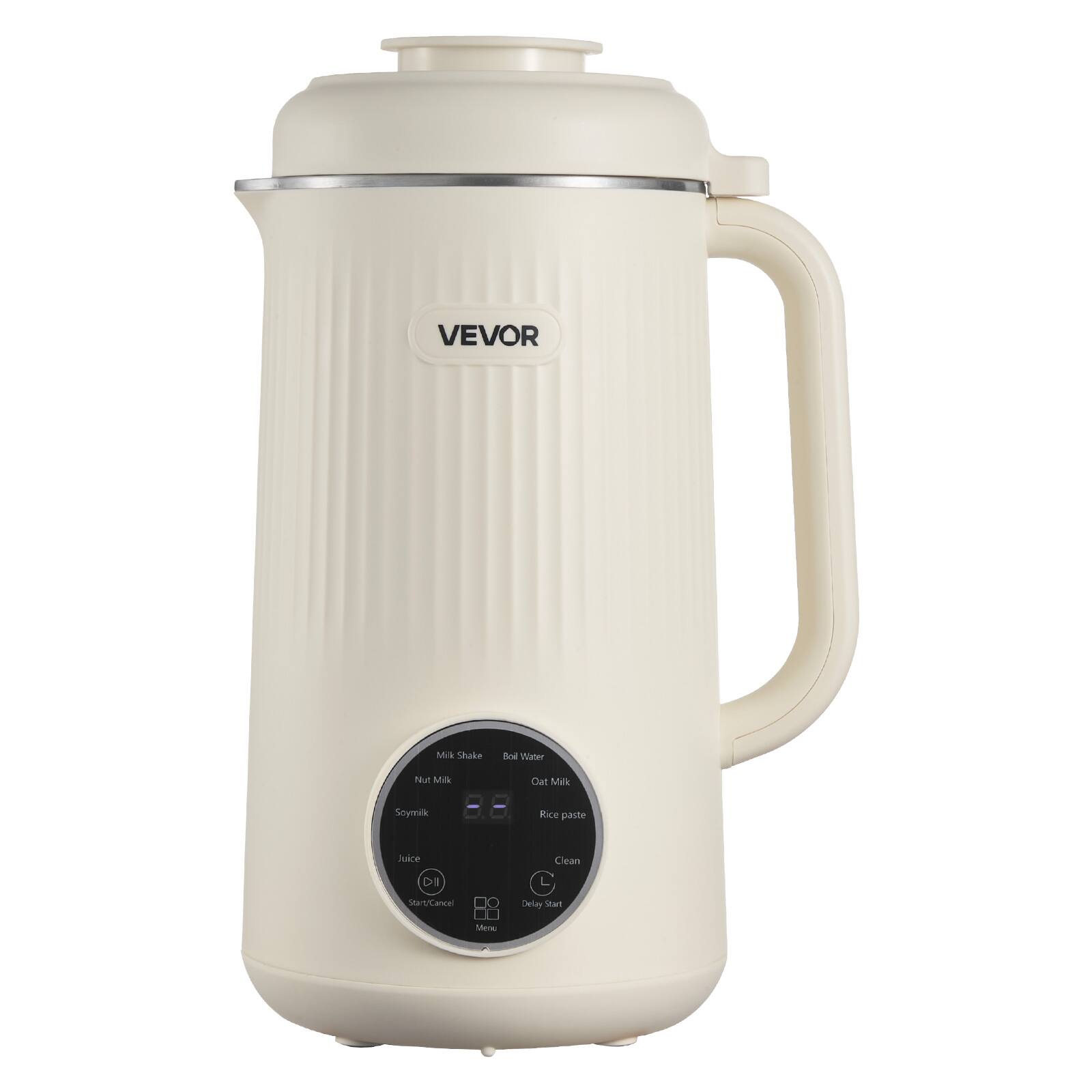 VEVOR

Milk Shake  
Nut Milk  
Soy Milk  
Juice  
Rice paste  
Clean  
Boil Water  
Oat Milk  
Start  
Delay  
Start/Cancel  
Menu