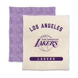 Logo Brands - Los Angeles Lakers 50- x 60- Luxe Dreams Throw Blanket - Oatmeal
