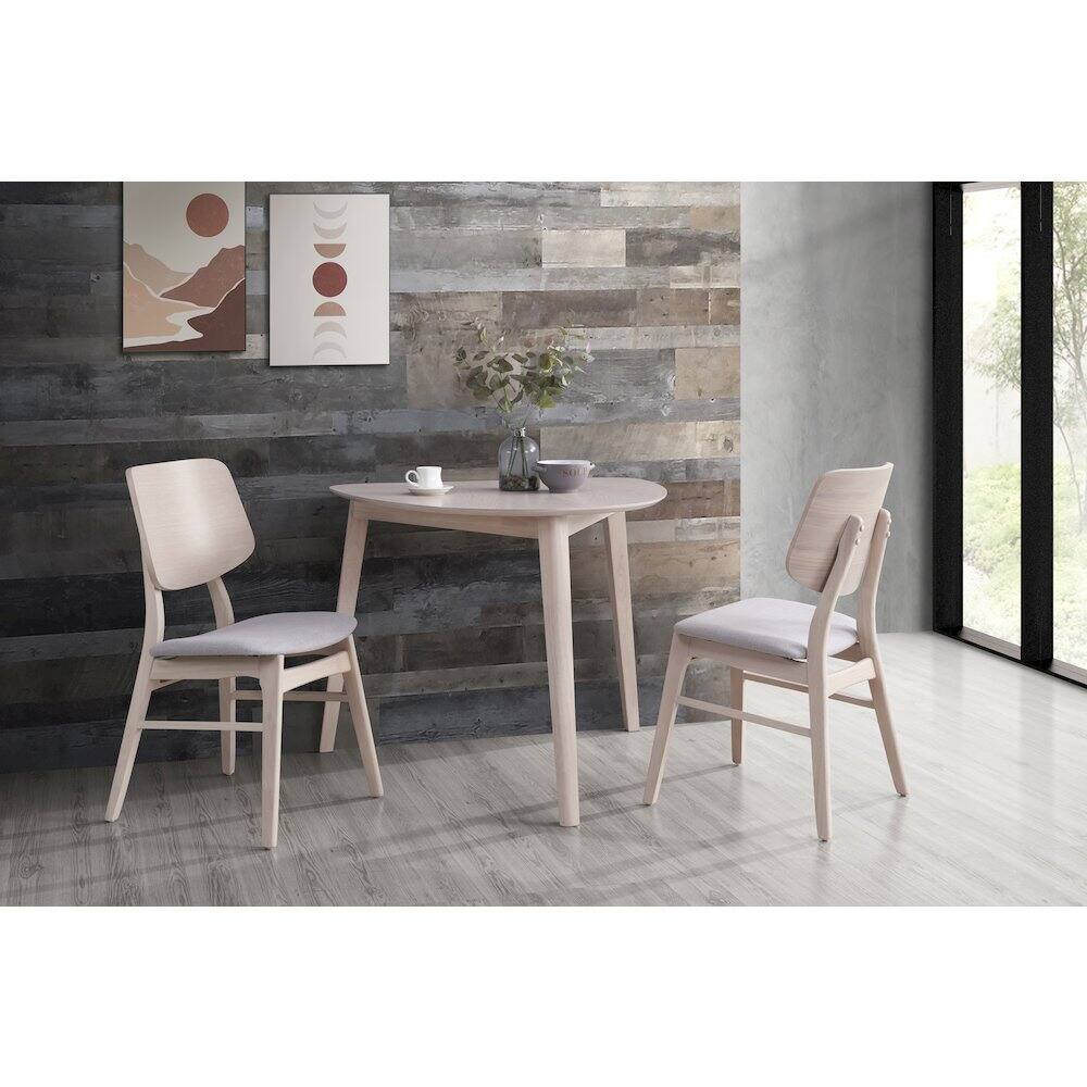 Alt View 7. New Classic Furniture - Oscar 3-piece Wood Dining Set - White.