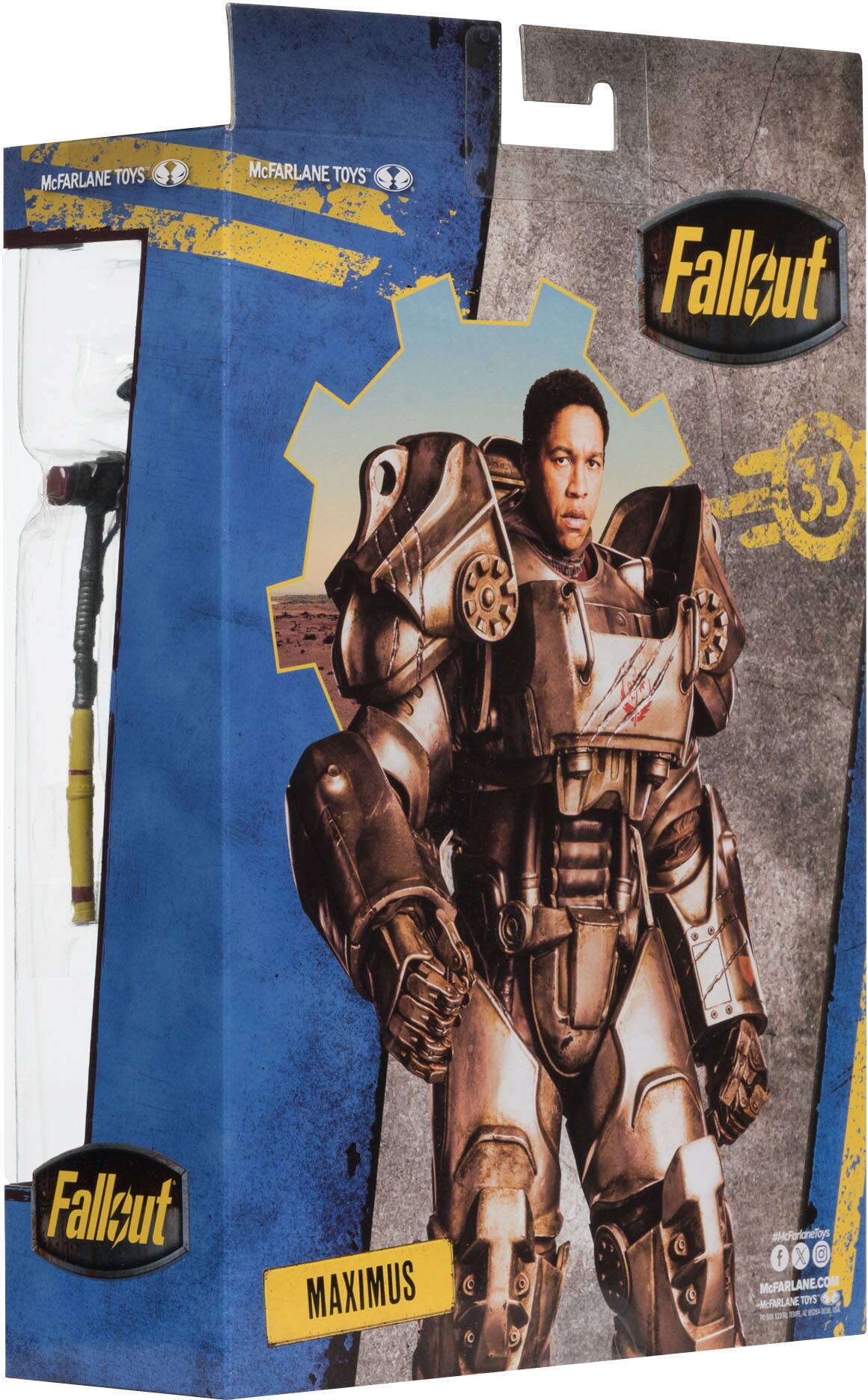 McFARLANE TOYS  
Fallout 33  
MAXIMUS  

#McFarlaneToys  
McFARLANE.COM  

McFARLANE TOYS
