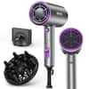 Front. NEXPURE - New Upgrade Professional Ionic Hair Dryer, 2000W Powerful Blow Dryer , Suitable for Home and Travel, Purple - Purple.