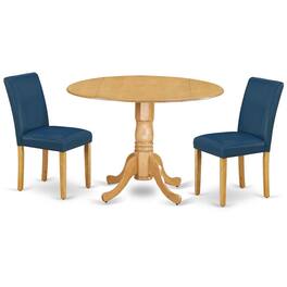 East West Furniture - Dining Room Set Oak - Brown