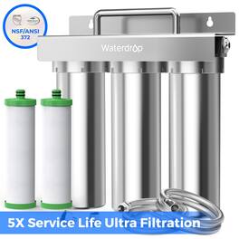 Waterdrop - TST-UF Under Sink Water Filter System Extra WD-P1-2 Water Filter - Silver