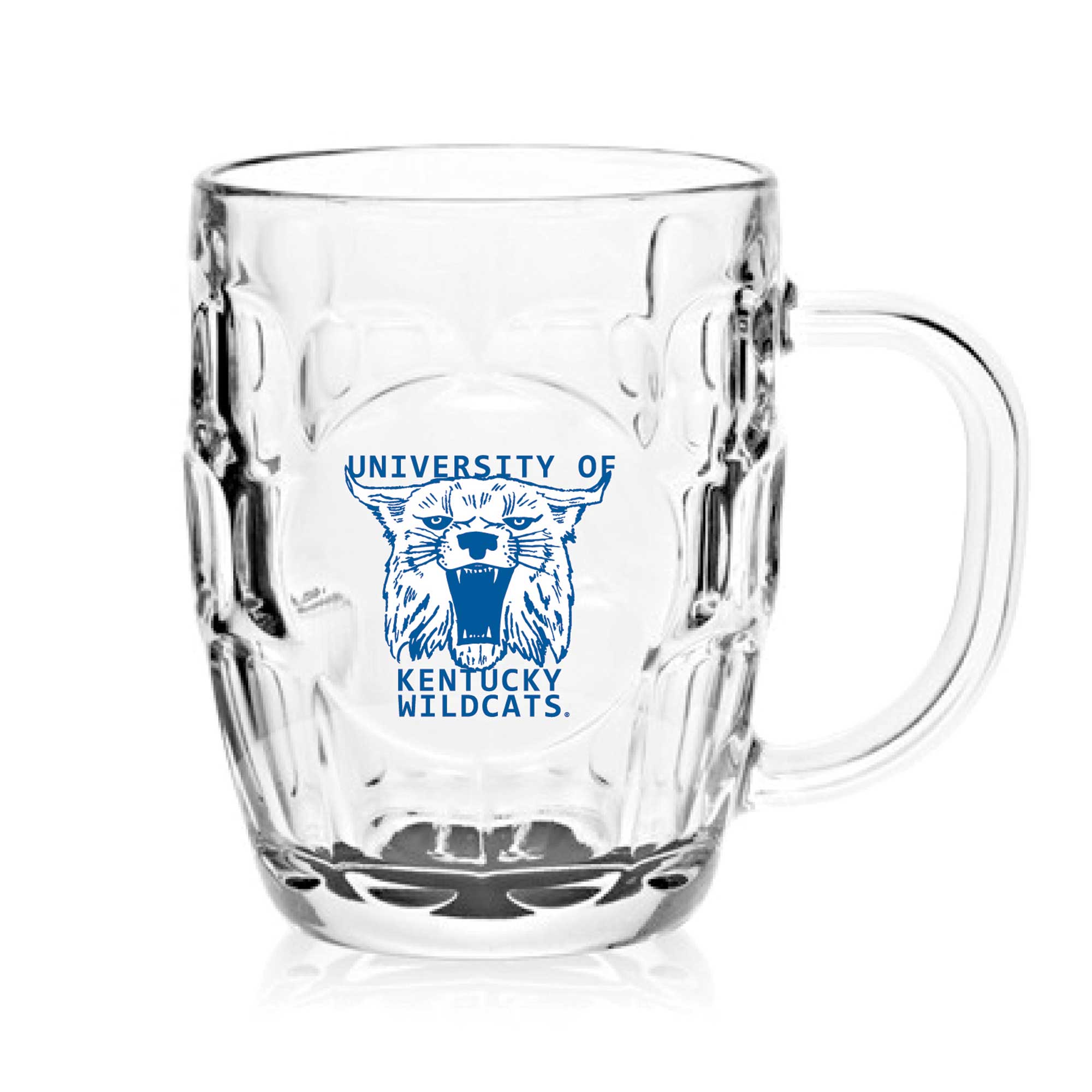 Indigo Falls - Kentucky Wildcats 20oz. Dimpled Glass Mug - Multicolor