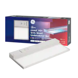 GE - Cync Reveal Smart LED Undercabinet Light Bar 12in - Color Changing - White