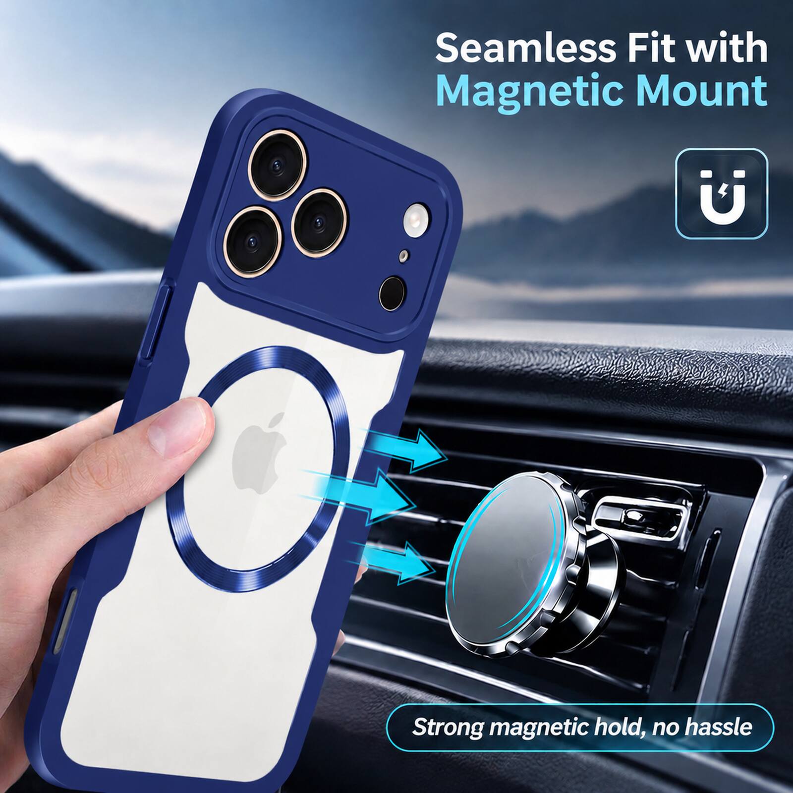Seamless Fit with Magnetic Mount

Strong magnetic hold, no hassle
