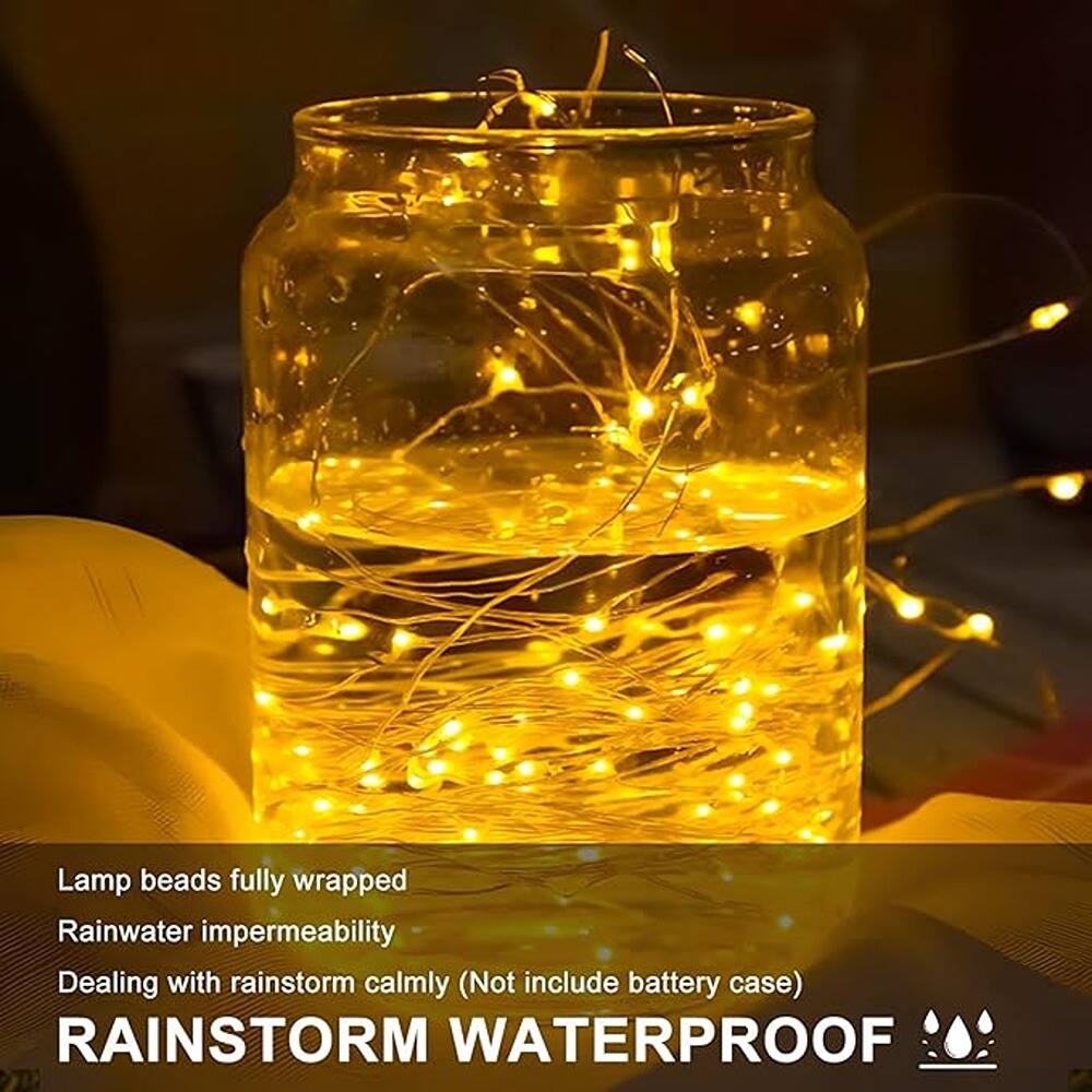Lamp beads fully wrapped  
Rainwater impermeability  
Dealing with rainstorm calmly (Not include battery case)  
RAINSTORM WATERPROOF