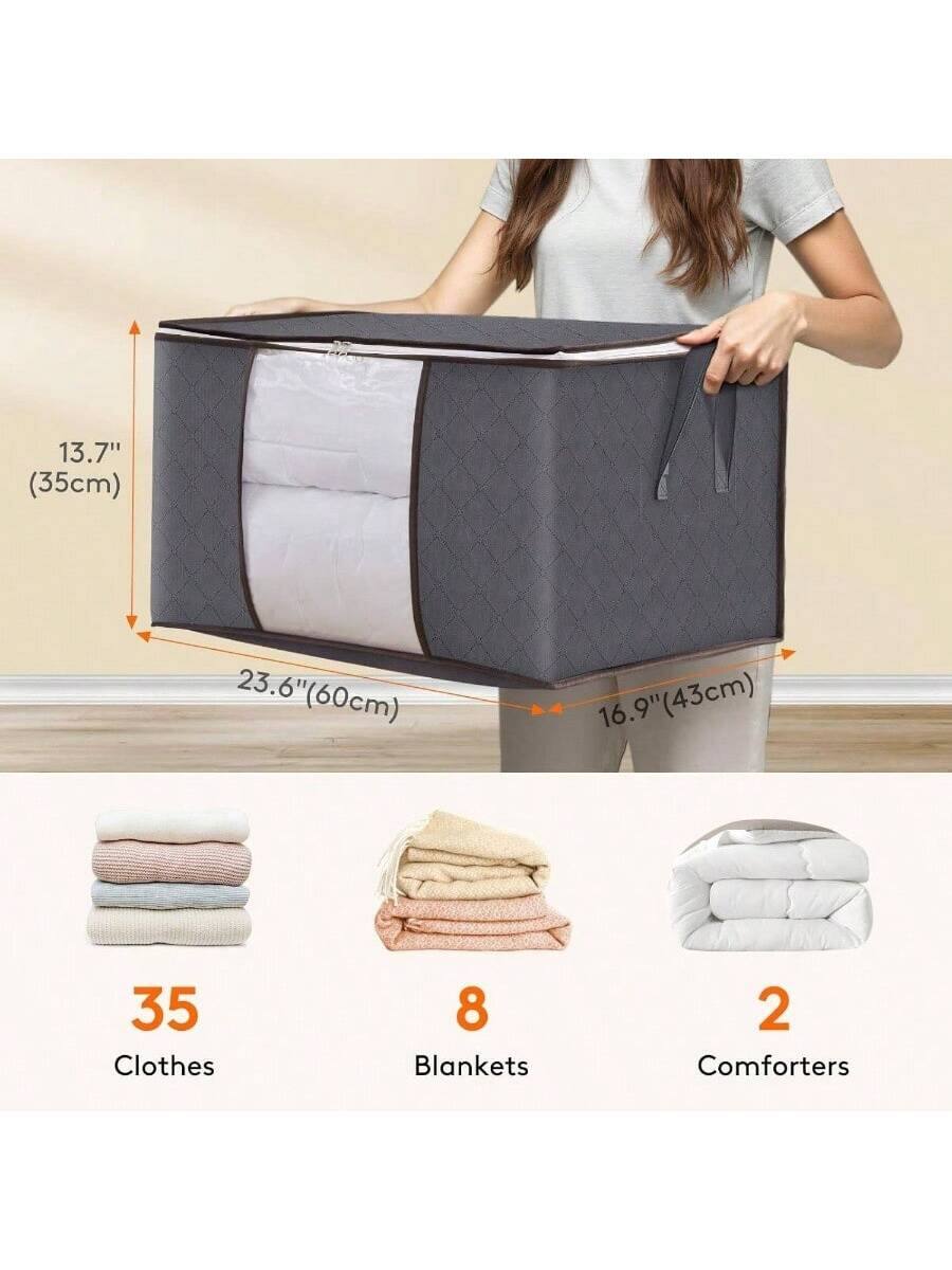 13.7" (35cm)  
23.6" (60cm)  
16.9" (43cm)  

35 Clothes  
8 Blankets  
2 Comforters