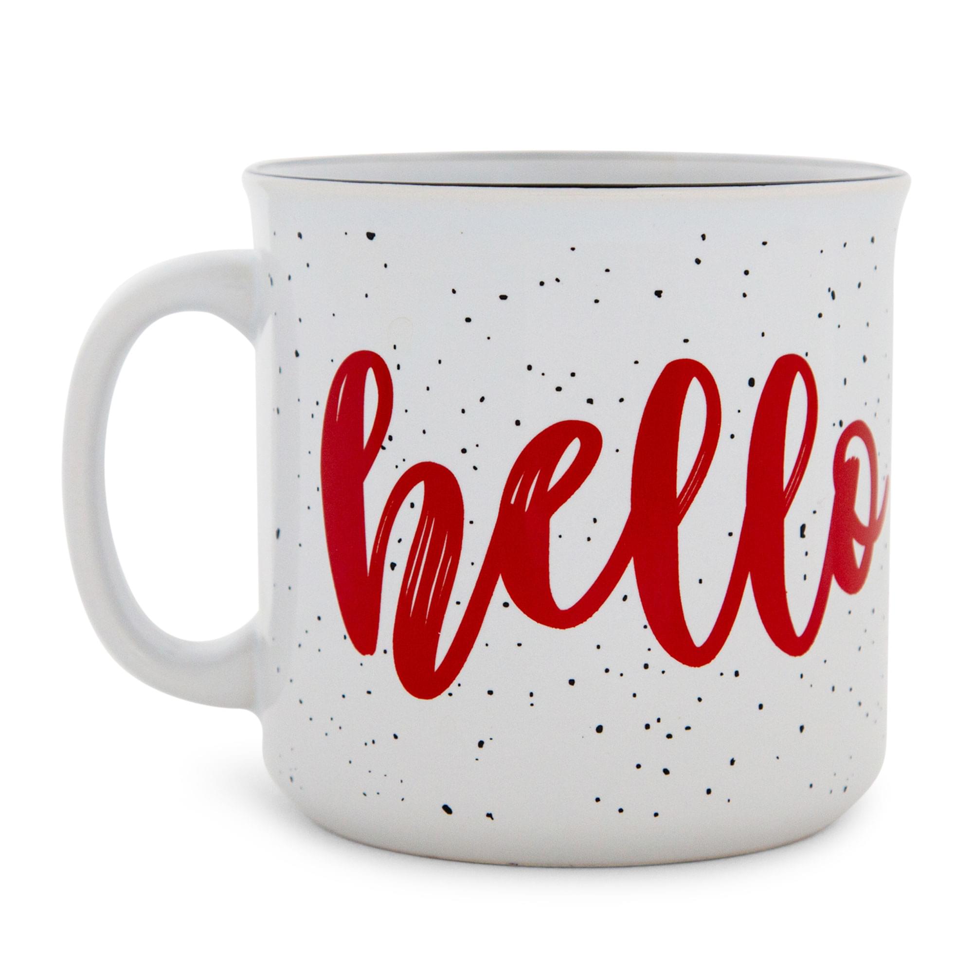 Alt View 1. Silver Buffalo - Sanrio Hello Kitty Speckled Ceramic Camper Mug | Holds 20 Ounces - Red.