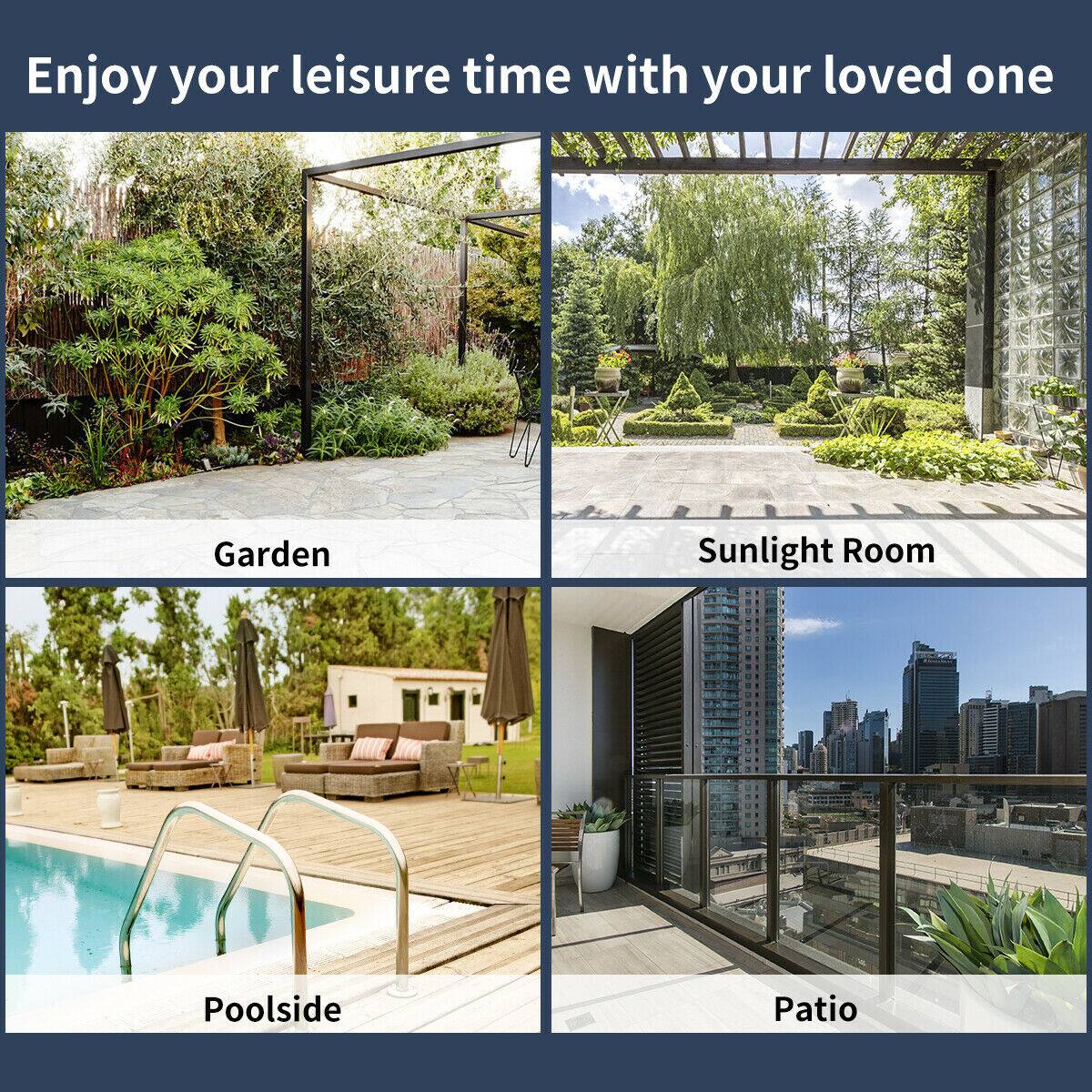 Enjoy your leisure time with your loved one
Garden
Sunlight Room
Poolside
Patio