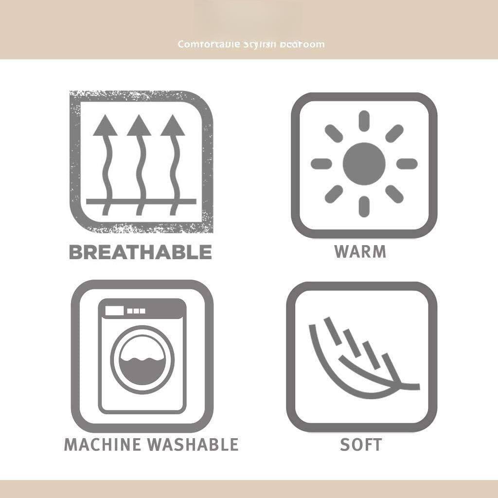 Comfortable scylrn earoom  
BREATHABLE  
WARM  
MACHINE WASHABLE  
SOFT