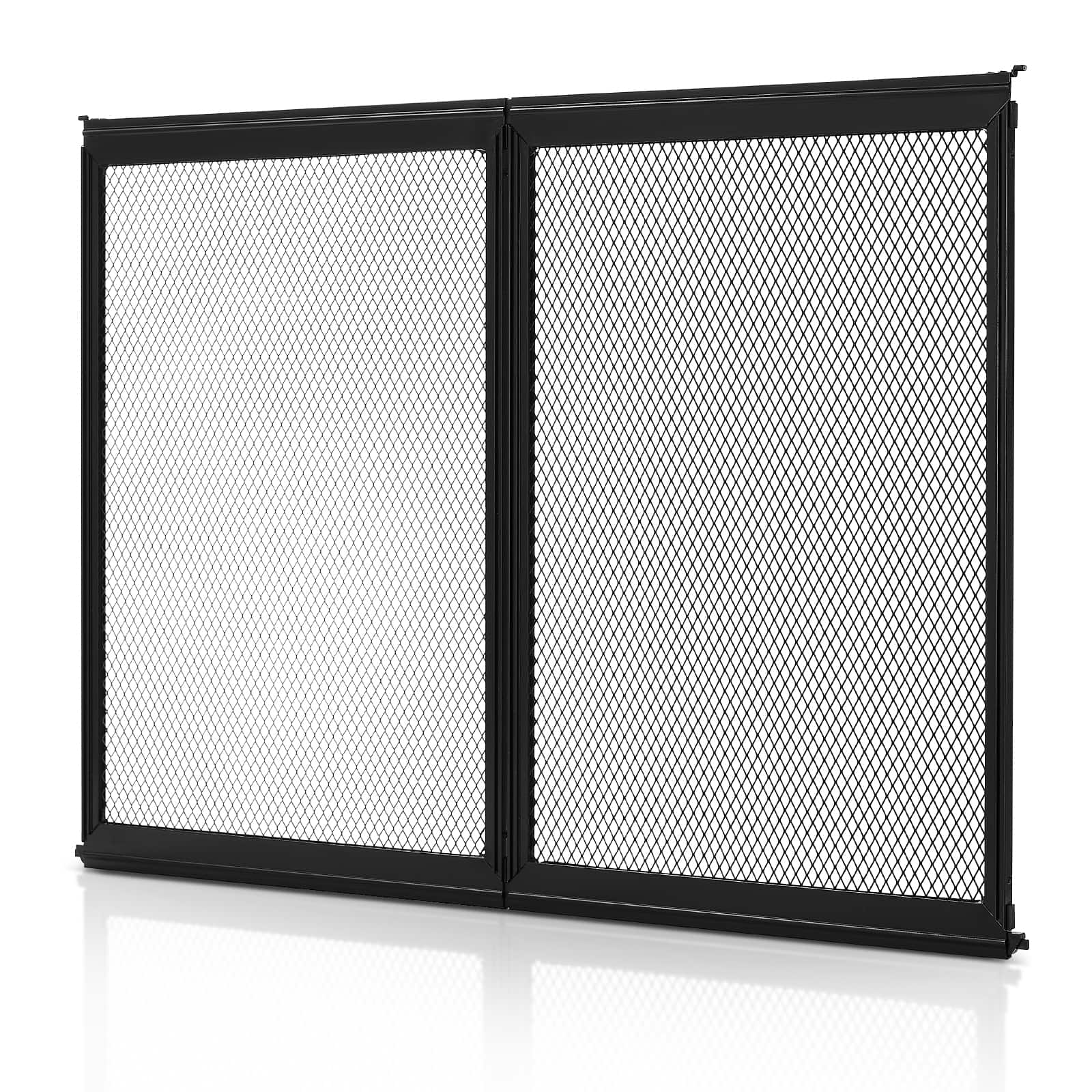 VEVOR - RV Screen Door Protector, 26.5 x 20 inch Door Grille, Easy to Install and Disassemble - Black