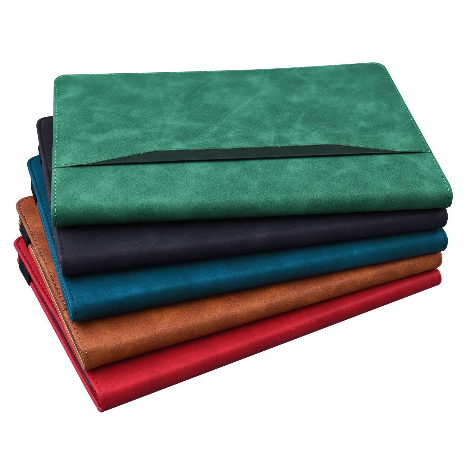 Alt View 2. Dteck - for iPad Air 13 Inch Case M4 2026 / M3 2025 / M2 2024, Matte PU Leather Folio Stand Cover with Credit Card Slots - Green.