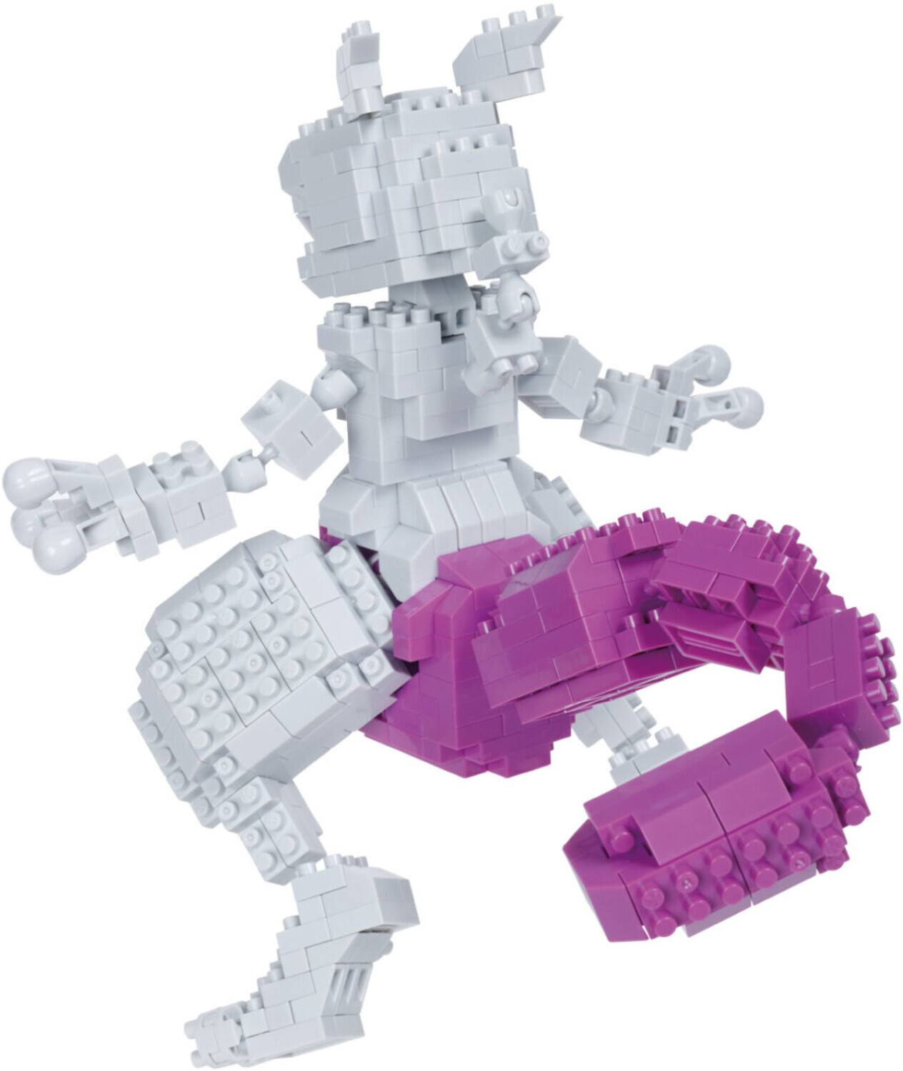 Alt View 2. Bandai - Nanoblock - Pokemon Series - Mewtwo Deluxe Edition Building Kit   - COLLECTIBLES - Multicolor.